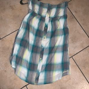 Billabong strapless dress with pockets large Guc